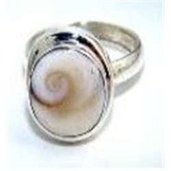 Silver and Shiva Pearl Ring
