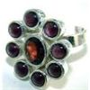 Image 1 : Silver and Garnet Ring