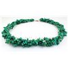 Image 2 : 767.50CTW 23in. GREEN TURQUOISE CHIPPED STONE NECKLACE