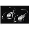 Image 2 : Natural 3.87g Pearl Spiral Dangling Silver Earring