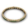 Image 2 : Emerald 2.56 ctw & Diamond Bracelet 14kt W OR Y Gold