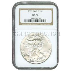 Certified Proof Silver Eagle PF69 2007