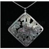 Image 1 : Semi Big 52.36ctw Mother Of Pearl Silver Pendant