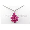 Image 1 : 24.83CTW Natural Pink Ruby-Sterling Silver Pendant