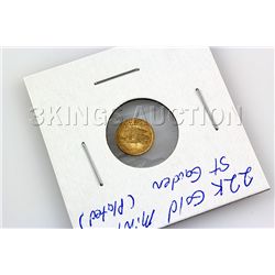 1/2 oz. 100 Mills 24 Carat Gold (Sitting Bull)