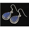 Image 2 : Sterling Silver 37.00ctw CorrundumSapphireEarring