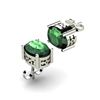 Image 1 : Emerald 1.70ctw Earring 14kt White Gold