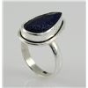 Image 1 : 25.20ctw SapphireCorrundum PearStone SilverRing