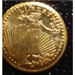 GOLD MINIATURE ST GAUDENS COIN