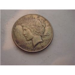 1922 SILVER PEACE DOLLAR