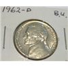 Image 1 : 1962-D JEFFERSON NICKEL *RARE BU HIGH GRADE*!!