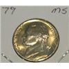 Image 1 : 1979 JEFFERSON NICKEL *RARE MS HIGH GRADE - NICE COIN*!!