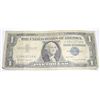 Image 1 : 1957 SERIES B $1 SILVER CERTIFICATE SERIAL # U35422718A *PLEASE LOOK AT PICTURE TO DETERMINE GRADE*!
