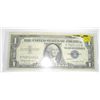 Image 1 : 1957 SERIES B $1 SILVER CERTIFICATE SERIAL # R75651022A *RARE CRISP AU HIGH GRADE*!