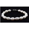 Image 1 : 103.69CTW 9" WHITE FRESHWATER PEARL BRACELET METAL LOCK