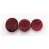 Image 1 : 185.10ctw Ruby Oval Cut Loose Gemstone lot of 3