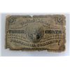 Image 1 : 1863 3 CENTS Fractional US Currency Rare