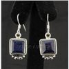 Image 1 : Sterling Silver 32.00ctw CorrundumSapphireEarring