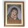 Image 1 : 24 1/2" x 30 1/2" Indian Princess Gemstone Painting w/