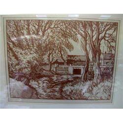 A f&g Pencil drawing of Cley mill by Buck Wha...