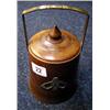 Image 1 : An Arts and Crafts treen pot and lid....