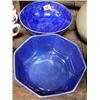 Image 1 : A Crown Ducal blue lustre bowl and one other....