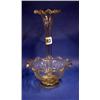 Image 1 : A single stem glass epergne....