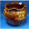 Image 1 : A Wardle Art Nouveau, brown and yellow jardin...