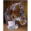 Image 1 : A Waterford Crystal figure of a horse's head....