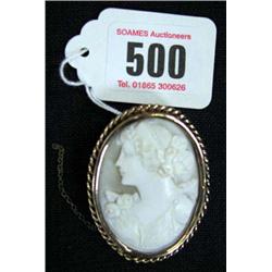 A 9ct Gold cameo c1920`s....