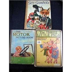 Three children's books, Three little pigs Ill...