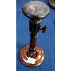 A Regency adjustable wooden wig stand....