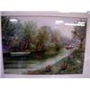 Image 1 : A f&g watercolour in a gilt floral frame by F...