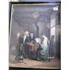 Image 1 : A Victorian framed print of a couple listenin...