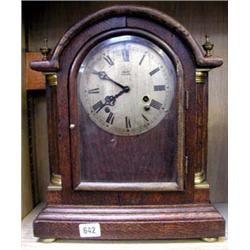 An Oak cased bracket clock, Edward, Glasgow,...