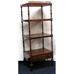 A superb quality mid 19thC Rosewood four tier...