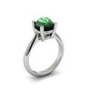 Image 1 : Emerald 2.50ctw Ring 14kt White Gold