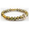 Image 1 : 78.03ctw Natural Rice Freshwater Pearls Bracelet