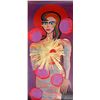 Image 1 : Elvira Bach, Portrait of Woman in Red, Serigraph