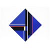 Image 1 : Ilya Bolotowsky, Blue Diamond, Serigraph