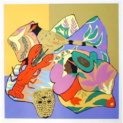 Hunt Slonem, Lobster, Serigraph