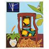 Image 1 : Hunt Slonem, Shell Ginger, Serigraph