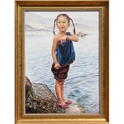 Wai Ming, I Want to Swim, Oil Painting