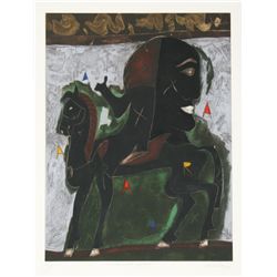 Javier Arevalo, Caballo prieto azabache, Aquatint Etching