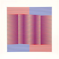 Carlos Cruz-Diez, Induction Chromatique 2, Screenprint