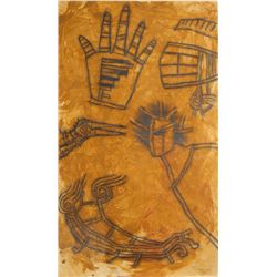 Alvaro Santiago, Manos, Mixed Media Drawing