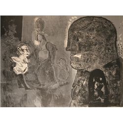 Jose Luis Cuevas, Homage to Quevedo, Lithograph