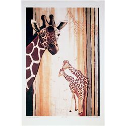 Caroline Schultz, Giraffe composition, Lithograph