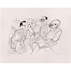 Al Hirschfeld, The Misfits: On the Set, Lithograph