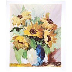 Leon Franks, Sunflowers, Poster